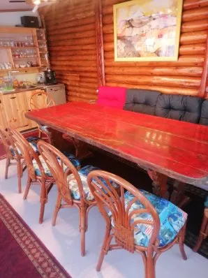 The dining room